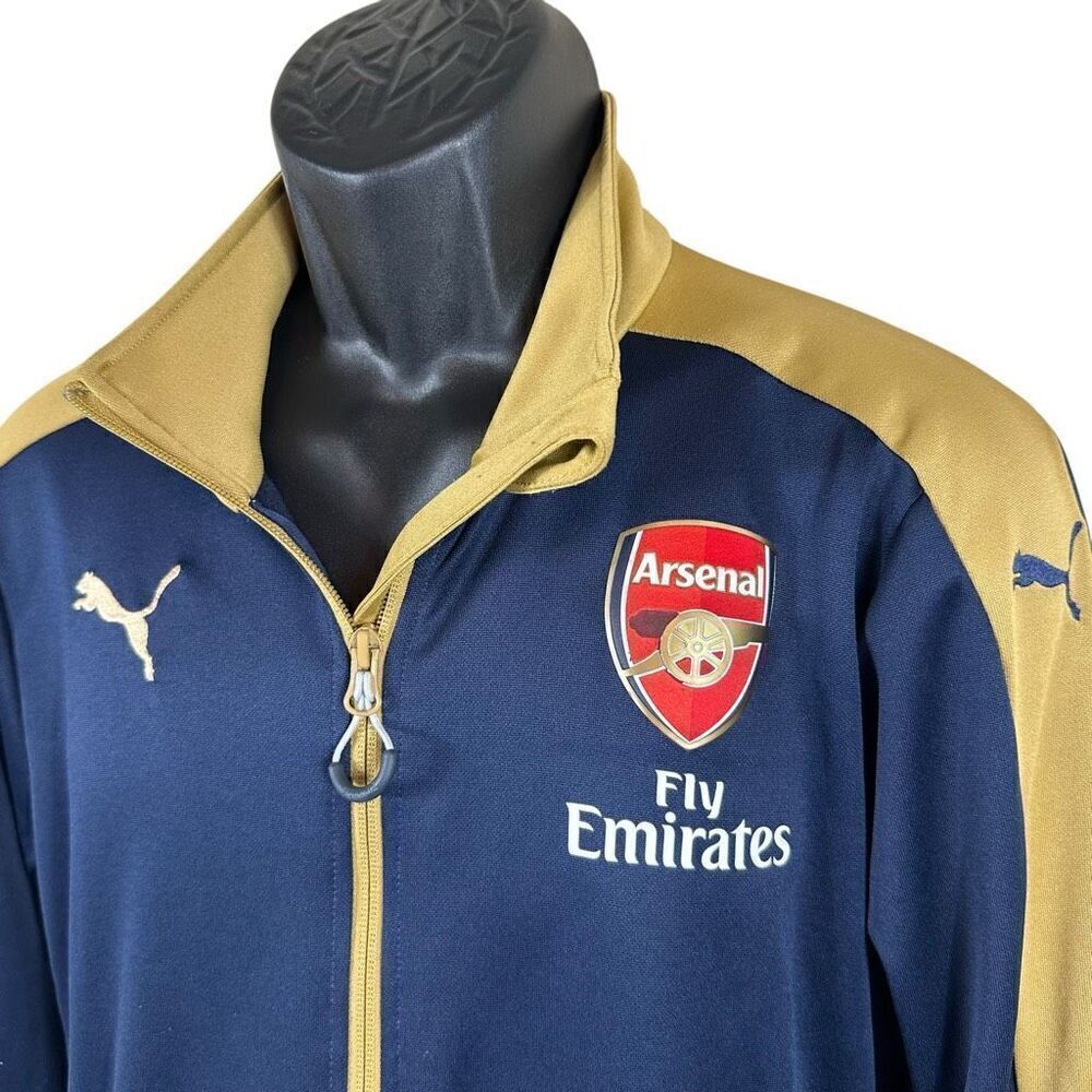 PUMA Arsenal Fly Emirates Track Jacket Navy Size Small - Gem
